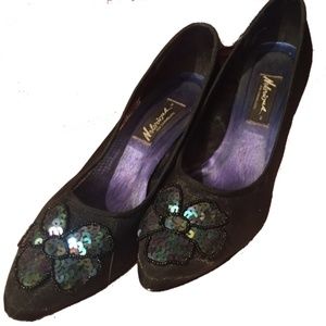 Black Sequin Women's Shoes